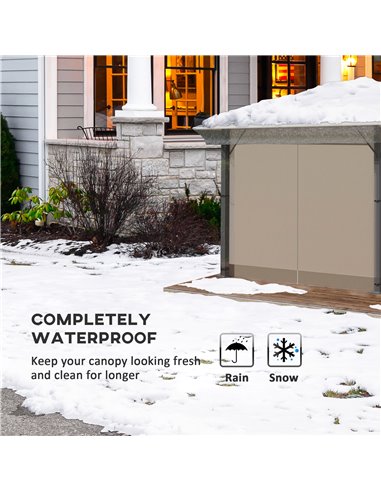 Outsunny 3 x 3 (m) Gazebo Protective Cover, Waterproof Cover for Gazebo, Canopy, and Tent 84C-426V00CR