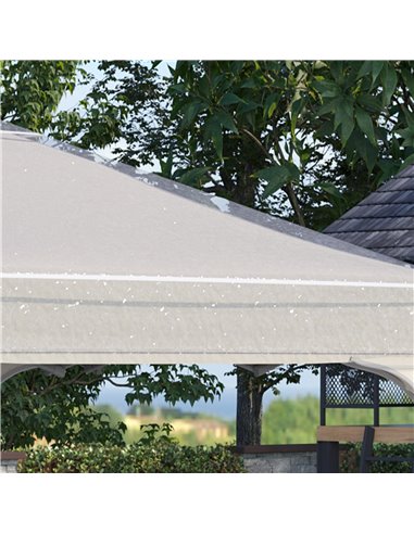 Outsunny 3 x 3 (m) Gazebo Protective Cover, Waterproof Cover for Gazebo, Canopy, and Tent 84C-426V00CR