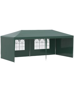 Outsunny 6x3 m Party Tent Gazebo Marquee, Green 840-062V01GN