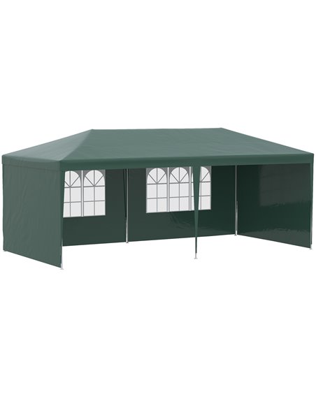 Outsunny 6x3 m Party Tent Gazebo Marquee, Green 840-062V01GN - pic 52119 | FastDaddyshop