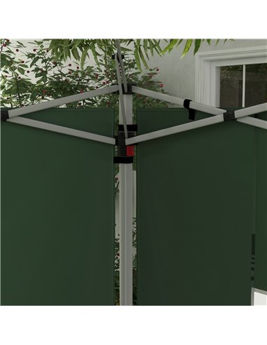 Outsunny Gazebo Side Panels, Sides Replacement with Window for 3x3(m) or 3x4m Pop Up Gazebo, 2 Pack, Green 84C-458V00GN