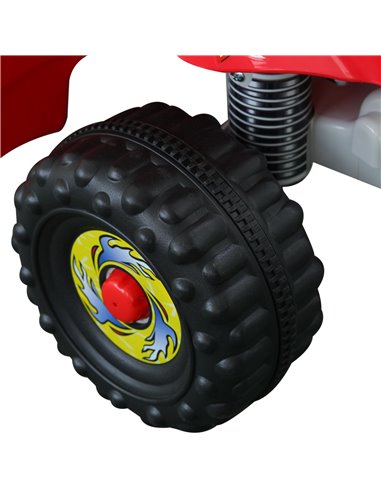 HOMCOM 6V Electric Quad Bike for Kids Ride on Car ATV for 1.5 - 3 Years Red