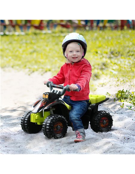 HOMCOM 6V Electric Quad Bike for Kids Ride on Car ATV for 1.5 - 3 Years Black - pic 5218 | FastDaddyshop