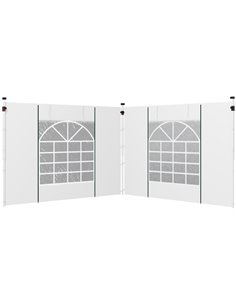 Outsunny 2 Pack Replacement Side Panels for 3x3(m) or 3x6m Gazebo, White 84C-437V00WT