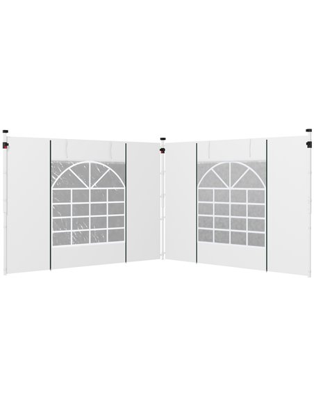 Outsunny 2 Pack Replacement Side Panels for 3x3(m) or 3x6m Gazebo, White 84C-437V00WT - pic 52191 | FastDaddyshop