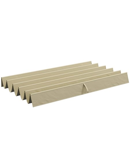Outsunny Retractable Replacement Canopy for 3 x 3 (m) Pergola, Gazebo, Beige 84C-372V00BG - pic 52200 | FastDaddyshop