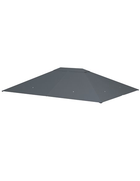 Outsunny Gazebo Canopy Replacement Cover 3 x 4m, Dark Grey 84C-487V00CG - pic 52236 | FastDaddyshop