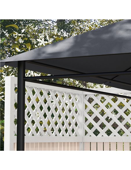 Outsunny Gazebo Canopy Replacement Cover 3 x 4m, Top Cover Only, Water-Resistant, Dark Grey 84C-487V00CG - pic 52243 | FastDaddyshop