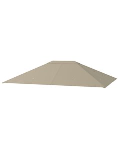 Outsunny 3 x 4m Gazebo Canopy Replacement Cover, Khaki 84C-487V00KK