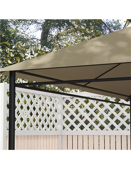 Outsunny 3 x 4m Gazebo Canopy Replacement Cover, Gazebo Roof Replacement (TOP COVER ONLY), Khaki 84C-487V00KK - pic 52252 | FastDaddyshop