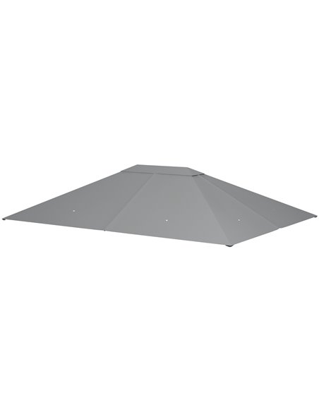 Outsunny 3 x 4m Gazebo Canopy Replacement Cover, Light Grey 84C-487V00LG - pic 52254 | FastDaddyshop