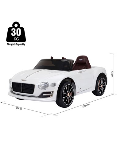 HOMCOM Kids Electric Ride-on Car W/ LED Lights-White 