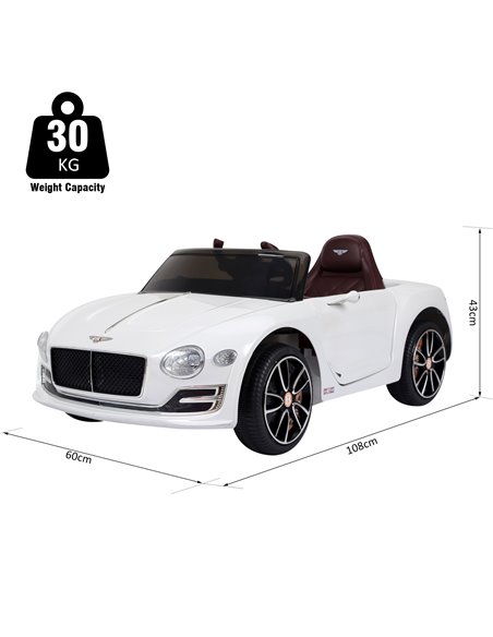 HOMCOM Kids Electric Ride-on Car W/ LED Lights-White  - pic 5227 | FastDaddyshop