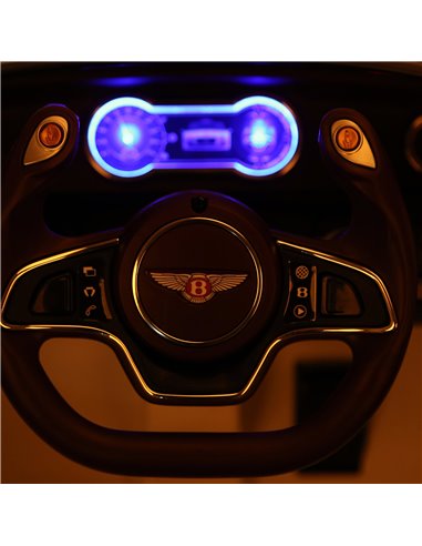HOMCOM Kids Electric Ride-on Car W/ LED Lights-White 