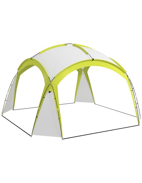 Outsunny Large Camping Gazebo 3.5x3.5M, Patio Arc Pavilion, Green 84C-110V00GN - pic 52335 | FastDaddyshop