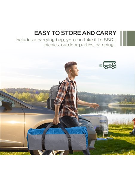 Outsunny Large Camping Gazebo 3.5x3.5M, Outdoor Dome Event Shelter, Garden Sun Shade, Patio Arc Pavilion, Green 84C-110V00GN - pic 52340 | FastDaddyshop