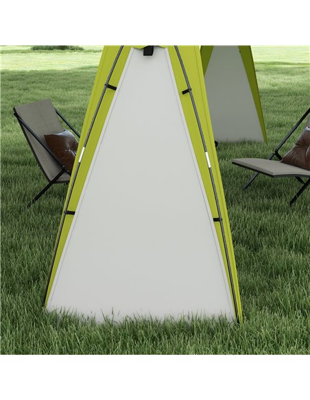 Outsunny Large Camping Gazebo 3.5x3.5M, Outdoor Dome Event Shelter, Garden Sun Shade, Patio Arc Pavilion, Green 84C-110V00GN - pic 52343 | FastDaddyshop