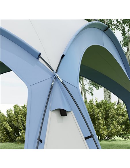 Outsunny 3.5 x 3.5M Camping Gazebo, Outdoor Event Shelter Dome Tent Garden Sun Shelter Patio Spire Arc Pavilion Camp Sun Shade,  - pic 52351 | FastDaddyshop