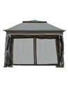 Outsunny 3 x 3(m) Pop Up Gazebo, Double-roof Garden Tent, Dark Grey 84C-166V01CG