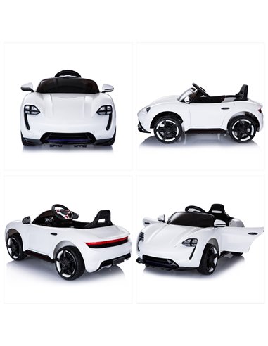 HOMCOM 6V Kids Electric Ride On Car-White 