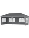 Outsunny 3 x 6m Pop Up Gazebo, Height Adjustable Marquee Party Tent, Grey 84C-431V00GY