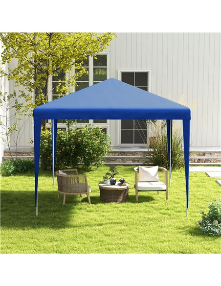 Outsunny 2.7m x 2.7m Garden Gazebo Marquee Party Tent Wedding Canopy Outdoor(Blue) 84C-432V02BU - pic 52413 | FastDaddyshop