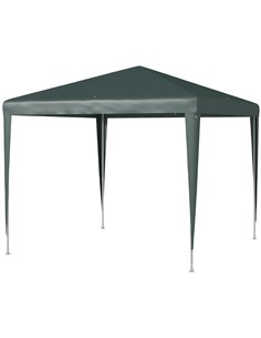 Outsunny 2.7m x 2.7m Garden Gazebo Marquee Party Tent, Dark Green 84C-432V02DG