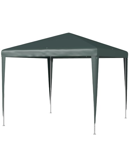 Outsunny 2.7m x 2.7m Garden Gazebo Marquee Party Tent, Dark Green 84C-432V02DG - pic 52416 | FastDaddyshop