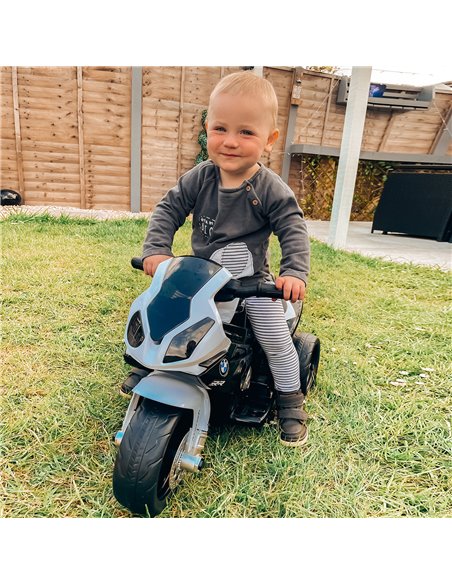 HOMCOM Compatible for Electric Kids Ride on Motorcycle BMW S1000RR w/ Headlights Music Battery Powered Play Bike 6V Black - pic 5242 | FastDaddyshop