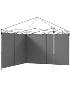 Outsunny 2 Pack Sides Replacement, for 3x3(m) or 3x6m Gazebo, Light Grey 84C-493V00LG
