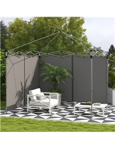 Outsunny 2 Pack Sides Replacement, for 3x3(m) or 3x6m Gazebo, Light Grey 84C-493V00LG 2