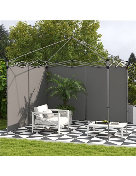 Outsunny 2 Pack Sides Replacement, for 3x3(m) or 3x6m Gazebo, Light Grey 84C-493V00LG - pic 52426 | FastDaddyshop