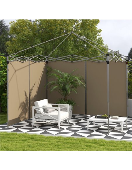Outsunny 2 Pack Side Panels Replacement for 3x3m or 3x6m Gazebos, Beige 84C-493V00BG - pic 52435 | FastDaddyshop