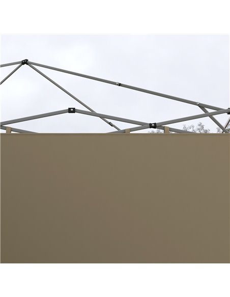 Outsunny Gazebo Side Panels, 2 Pack with Zipped Doors, Replacement for 3x3m or 3x6m Pop Up Gazebos, Beige 84C-493V00BG - pic 52442 | FastDaddyshop