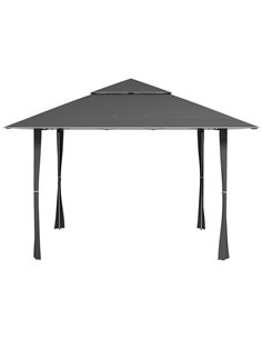 Outsunny 4 x 4m Pop-up Gazebo with Double Roof, Dark Grey 84C-229V01CG