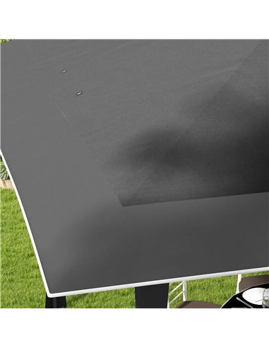 Outsunny Pop-up Gazebo with Double Roof, 4 x 4m, Canopy Tent, UV Proof, Roller Bag, Adjustable Legs, Outdoor Party, Steel Frame,