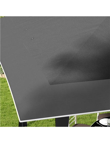Outsunny Pop-up Gazebo with Double Roof, 4 x 4m, Canopy Tent, UV Proof, Roller Bag, Adjustable Legs, Outdoor Party, Steel Frame, - pic 52451 | FastDaddyshop