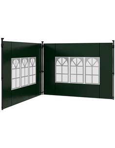 Outsunny 2 Pack Side Panels Replacement for 3x3(m) or 3x6m Gazebo, Green 84C-533V01DG