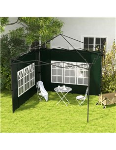 Outsunny 2 Pack Side Panels Replacement for 3x3(m) or 3x6m Gazebo, Green 84C-533V01DG 2