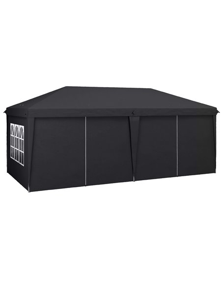 Outsunny 3 x 6 m Pop Up Gazebo with Sides and Windows, Grey 84C-425V01GY - pic 52461 | FastDaddyshop