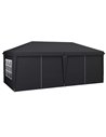 Outsunny 3 x 6 m Pop Up Gazebo with Sides and Windows, Grey 84C-425V01GY