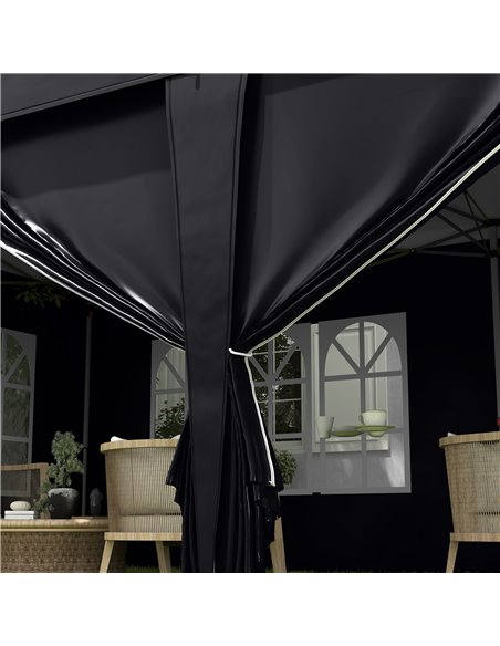 Outsunny 3 x 6 m Pop Up Gazebo with Sides and Windows, Height Adjustable Party Tent with Storage Bag for Garden, Camping, Event, - pic 52469 | FastDaddyshop