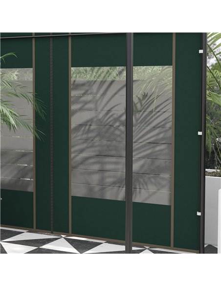 Outsunny Gazebo Side Panels, Replacement Set with Doors and Windows, for 3x3(m) or 3x6m Pop Up Gazebo, Green 84C-488V00GN - pic 52496 | FastDaddyshop