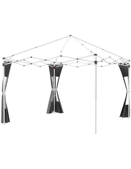 Outsunny 2 Pack Side Panels Replacement for 3x3(m) or 3x6m Gazebo, Grey 84C-488V00GY - pic 52497 | FastDaddyshop