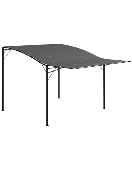 Outsunny 3 x 2.5m Patio Metal Gazebo Door Window Awning, Charcoal Grey 84C-135V00CG - pic 52506 | FastDaddyshop