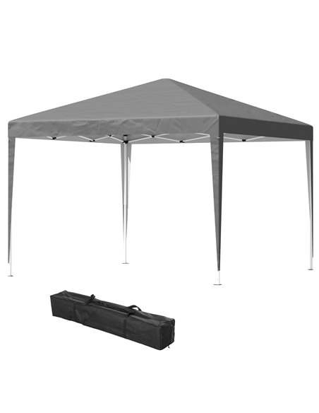 Outsunny 3 x 3 m Garden Pop Up Gazebo Marquee Party Tent, Grey 840-158V00GY - pic 52515 | FastDaddyshop