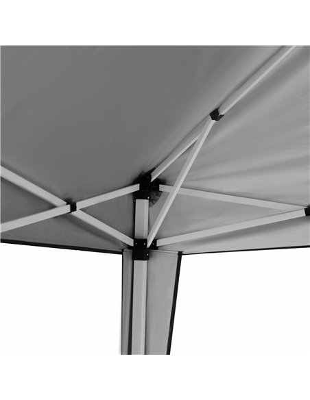 Outsunny 3 x 3 m Garden Pop Up Gazebo Marquee Party Tent Wedding Canopy, Height Adjustable with Carrying Bag, Grey 840-158V00GY - pic 52522 | FastDaddyshop