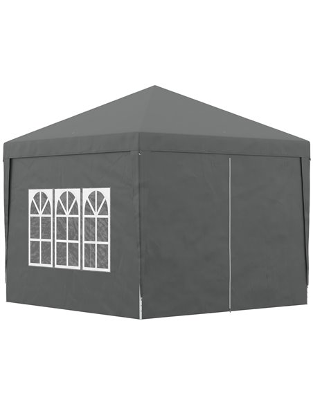 Outsunny 3 x 3 Meters Pop Up Water Resistant Gazebo, Grey 84C-430V00GY - pic 52542 | FastDaddyshop