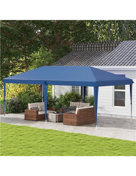 Outsunny 6 x 3(m) Garden Large Gazebo Canopy Waterproof Outdoor Party Tent Marquee 84C-118V03BU - pic 52597 | FastDaddyshop