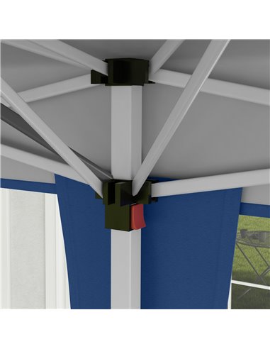 Outsunny 6 x 3(m) Garden Large Gazebo Canopy Waterproof Outdoor Party Tent Marquee 84C-118V03BU